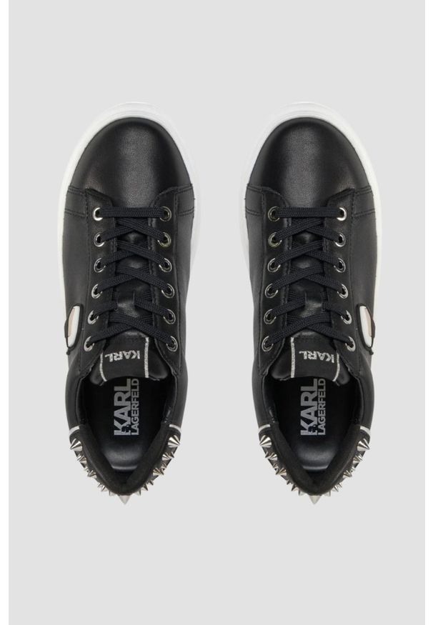 Karl Lagerfeld - KARL LAGERFELD Czarne sneakersy Kapri Nft Stud Tab. Kolor: czarny