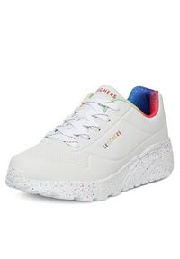 skechers - Skechers Sneakersy UNO LITE 310456L WMLT Biały. Kolor: biały. Materiał: syntetyk, materiał #5