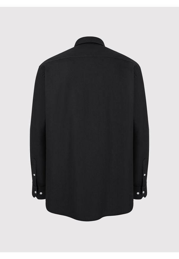 Pako Lorente - PAKO LORENTE – Czarna bawełniana koszula męska. Kolor: czarny, brązowy, zielony. Materiał: bawełna. Długość rękawa: długi rękaw. Długość: długie. Wzór: gładki