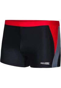 Bokserki pływackie męskie Aqua Speed Dario. Kolor: szary, czerwony, czarny, wielokolorowy #1