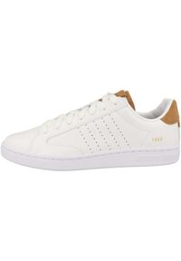 Buty do chodzenia męskie K-Swiss Lozan Klub. Zapięcie: sznurówki. Kolor: biały. Materiał: materiał, skóra. Szerokość cholewki: normalna. Sport: turystyka piesza
