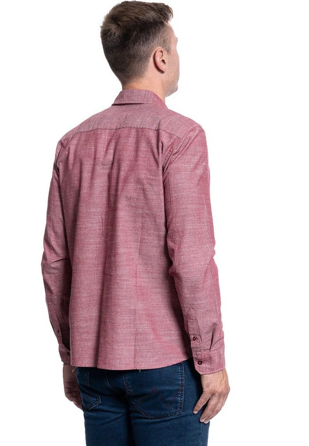 Mustang - MĘSKA KOSZULA MATERIAŁOWA MUSTANG CASPER CHAMBRAY 1009903 7145. Materiał: materiał