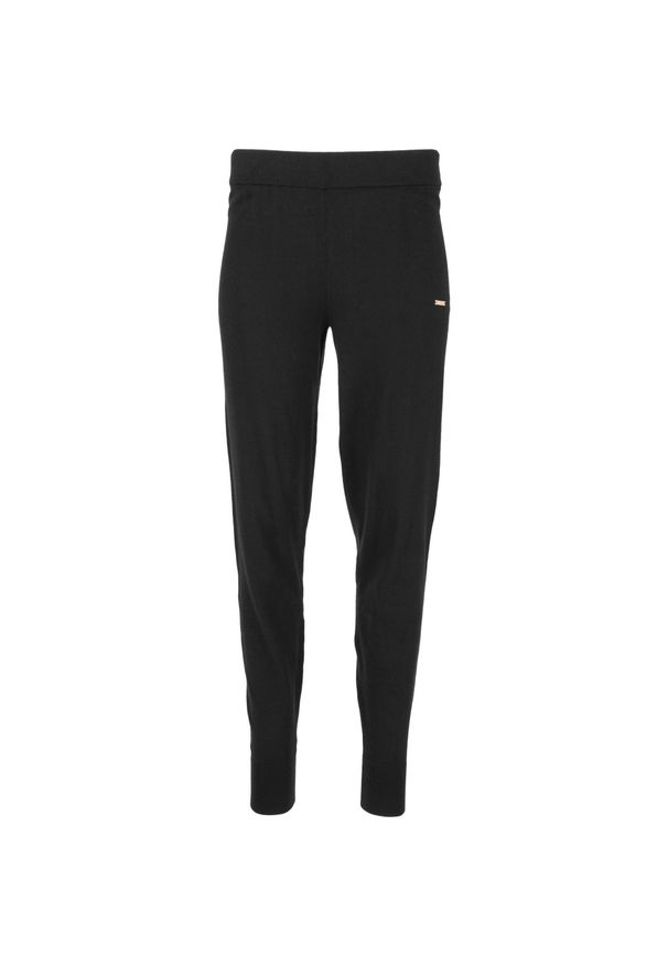 Damskie legginsy Athlecia Dava. Kolor: czarny. Materiał: wiskoza, dzianina. Sport: turystyka piesza