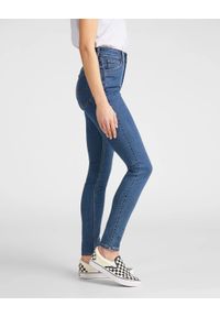 Lee - LEE HIGH SKINNY IVY SPODNIE DAMSKIE JEANSOWE CLEAN PLAY L32EKJZH