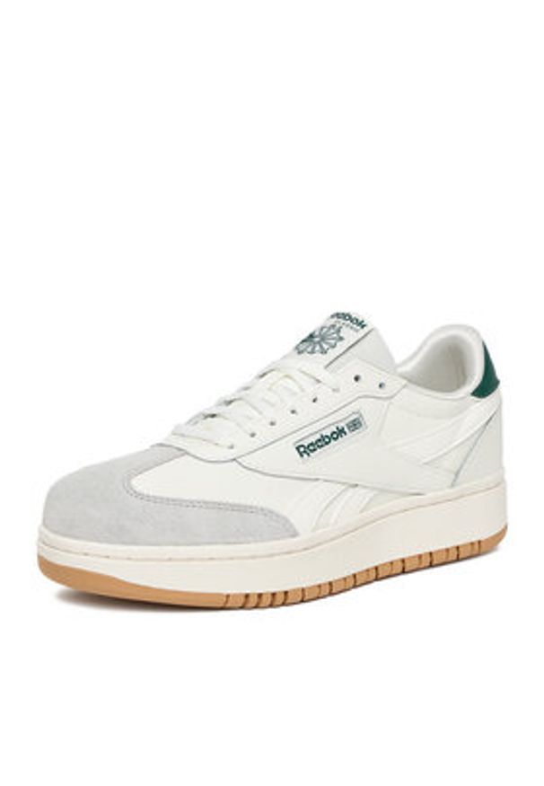 Reebok Sneakersy EO-CAMPIO XT DOUBLE 100249565 Écru. Materiał: skóra