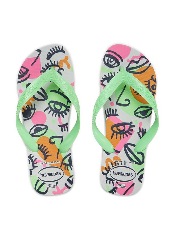Japonki Havaianas. Wzór: kolorowy