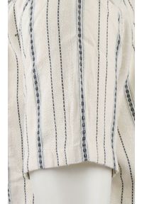 Weekendowa Koszula Męska - Brave Soul - Ecru w Paski. Kolor: beżowy, wielokolorowy, brązowy. Materiał: wiskoza, bawełna, poliester. Wzór: paski. Styl: sportowy #4