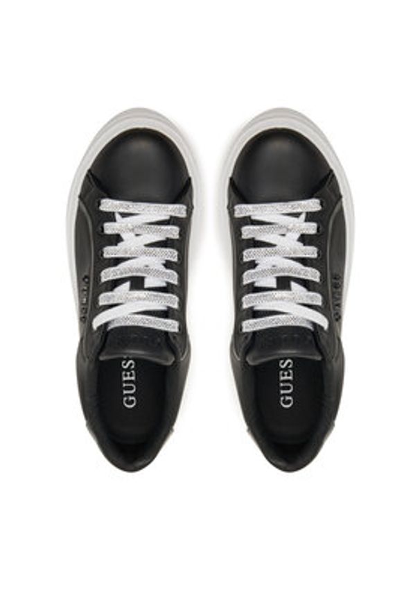 Guess Sneakersy FLJMRI ELE12 Czarny. Kolor: czarny. Materiał: skóra