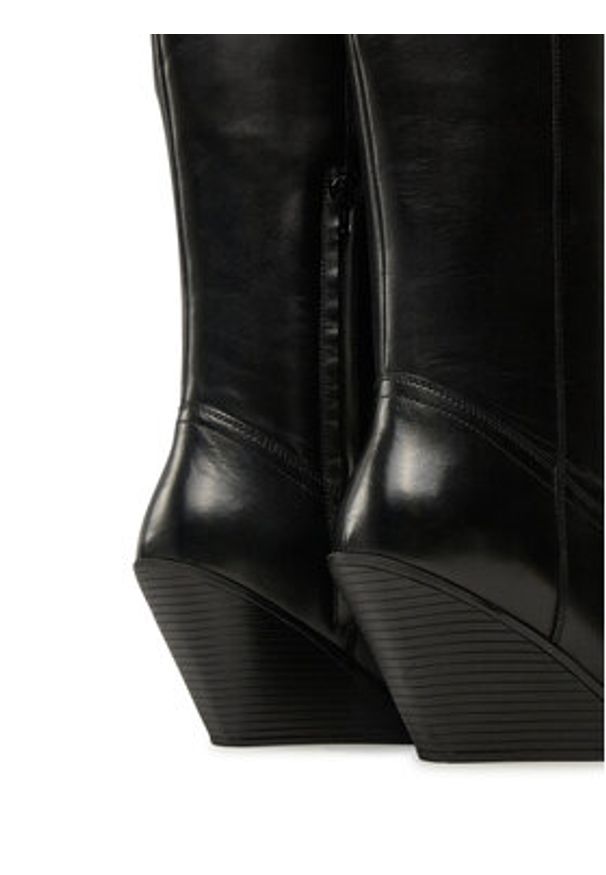 Bronx Kozaki Xyl-A 14336-A Czarny. Kolor: czarny. Materiał: skóra