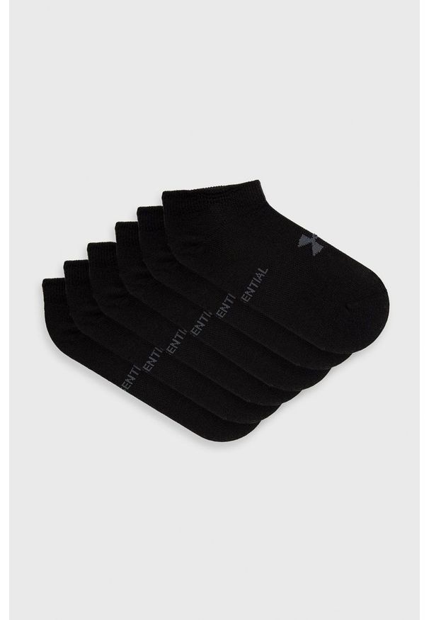 Under Armour skarpetki (6-pack) damskie kolor czarny. Kolor: czarny