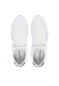 Calvin Klein Sneakersy Retro Runner T Lth Aop Ny HM0HM02213 Biały. Kolor: biały. Materiał: materiał #6