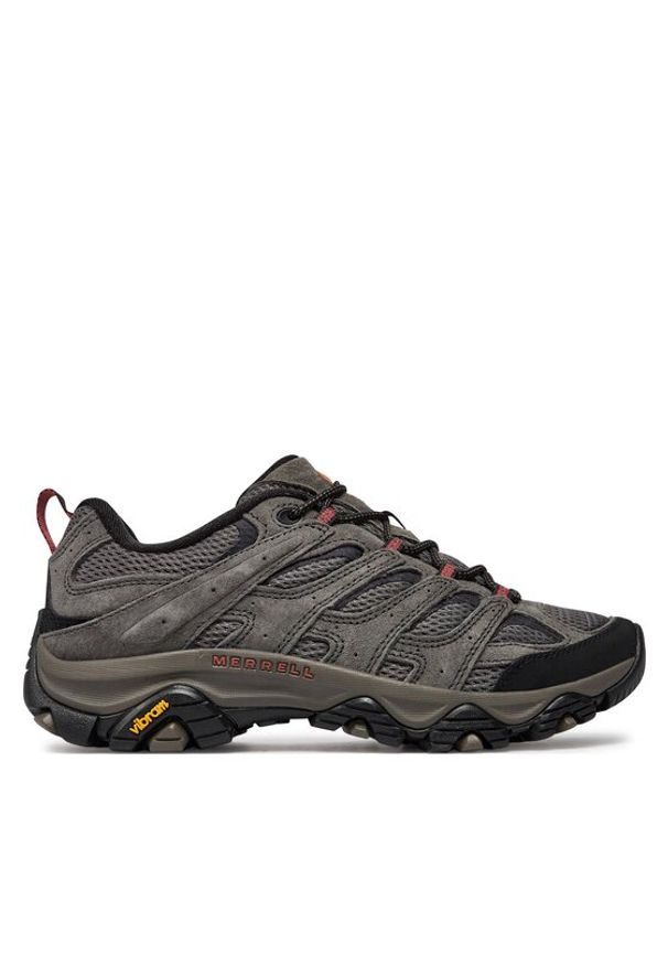 Merrell Trekkingi Moab 3 J035873 Szary. Kolor: szary. Materiał: skóra. Sport: turystyka piesza