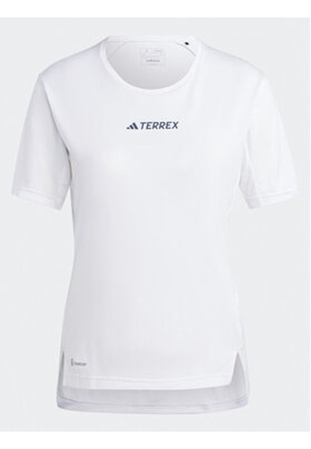 Adidas - adidas Koszulka techniczna Terrex Multi T-Shirt HM4040 Biały Regular Fit. Kolor: biały. Materiał: syntetyk