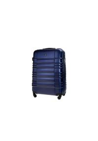 Solier - Mała walizka kabinowa ABS 55x37x24cm S STL838 granatowa. Kolor: niebieski. Materiał: guma, kauczuk, materiał #1