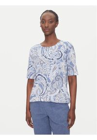 Olsen T-Shirt 11105109 Niebieski Regular Fit. Kolor: niebieski. Materiał: bawełna