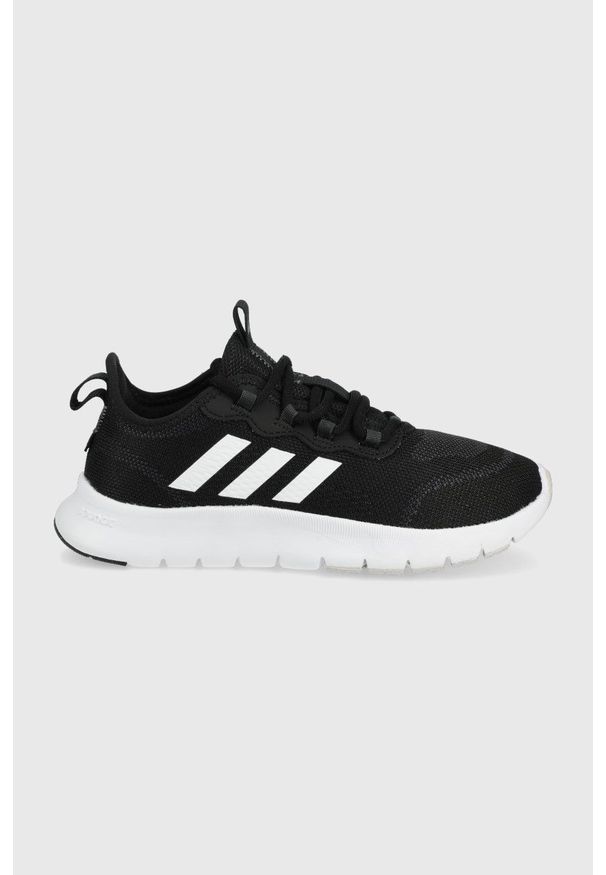 Adidas - adidas buty do biegania Nario Move kolor czarny. Zapięcie: sznurówki. Kolor: czarny. Materiał: materiał, poliester. Szerokość cholewki: normalna
