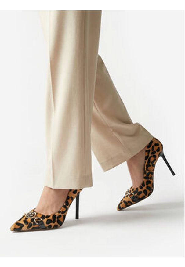 Eva Minge Szpilki EO-LILA-1677-13-3S Beżowy. Kolor: beżowy. Materiał: syntetyk, materiał. Obcas: na szpilce