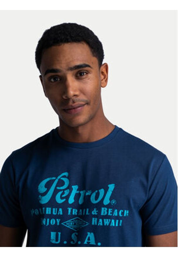 Petrol Industries T-Shirt M-1040-TSR600 Niebieski Regular Fit. Kolor: niebieski. Materiał: bawełna