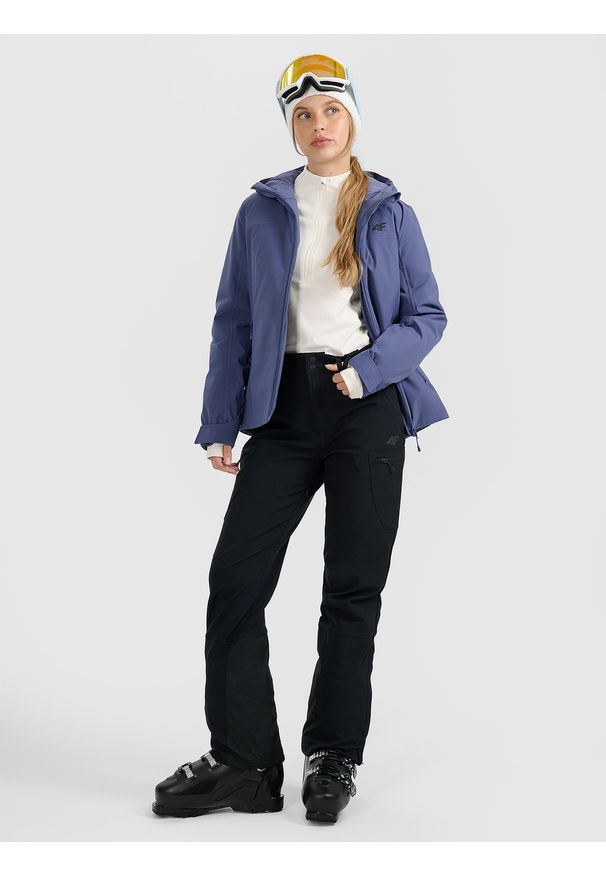 4f - 4F Kurtka narciarska membrana 5000 damska - granatowa XS. Kolor: niebieski. Materiał: materiał. Sezon: zima