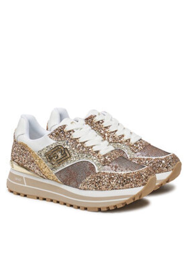 Liu Jo Sneakersy Maxi Wonder BA5015 TX007 Złoty. Kolor: złoty. Materiał: syntetyk