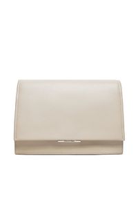 Calvin Klein Torebka Ck Linear Shoulder Bag K60K612158 Beżowy. Kolor: beżowy. Materiał: skórzane #1