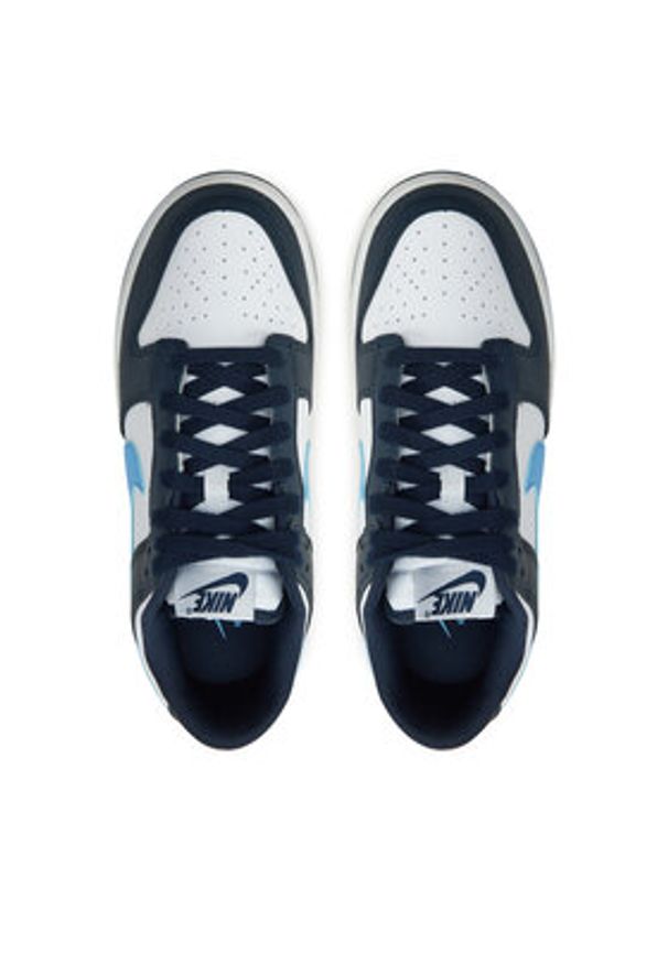Nike Sneakersy Dunk Low FN7800 400 Granatowy. Kolor: niebieski. Materiał: skóra