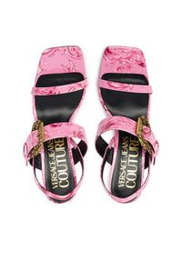 Versace Jeans Couture Sandały 80VA3S71 ZS366 Różowy. Kolor: różowy. Materiał: skóra #4