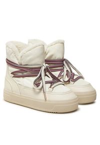 TOMMY HILFIGER - Tommy Hilfiger Śniegowce Snowboot Monogram Faux Fur FW0FW08389 Beżowy. Kolor: beżowy. Materiał: materiał #2