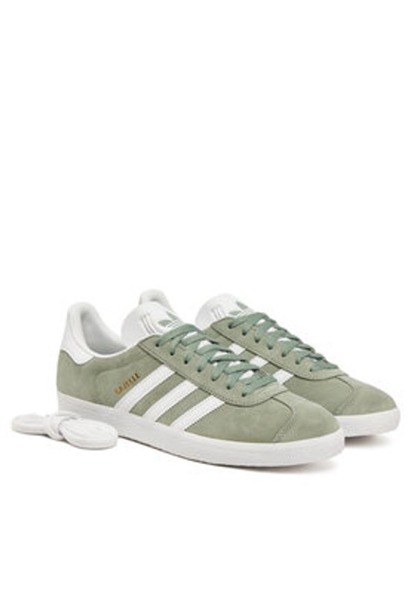 Adidas - adidas Sneakersy Gazelle JH5384 Zielony. Kolor: zielony. Materiał: zamsz, skóra. Model: Adidas Gazelle