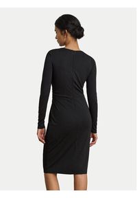 Lauren Ralph Lauren - LAUREN RALPH LAUREN Sukienka dzianinowa 200P14033002 Czarny Slim Fit. Kolor: czarny. Materiał: syntetyk #6