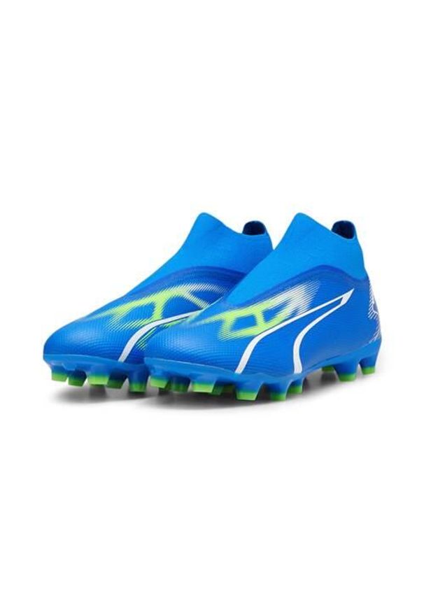 Buty do piłki nożnej męskie Puma Ultra Match. Kolor: niebieski. Materiał: materiał, syntetyk. Szerokość cholewki: normalna. Sport: piłka nożna