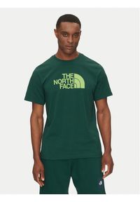 The North Face T-Shirt Easy NF0A8A6C Zielony Regular Fit. Kolor: zielony. Materiał: syntetyk