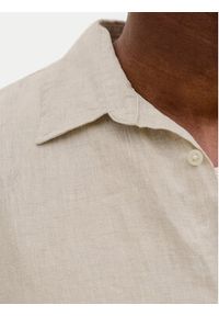 Jack & Jones Koszula Lawrence 12293563 Beżowy jasny Regular Fit. Kolor: beżowy. Materiał: len #6