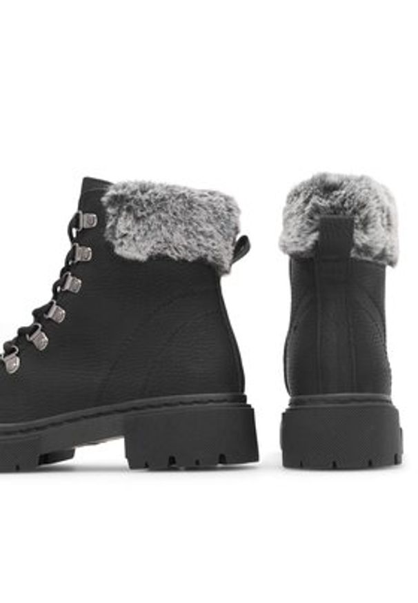 Clara Barson Trapery TRINITY WS5866-20 Czarny. Kolor: czarny. Materiał: skóra