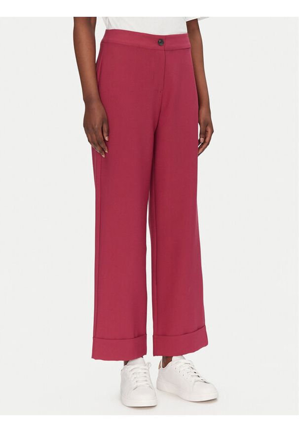 only - ONLY Spodnie materiałowe Casey 15338822 Fioletowy Cropped Fit. Kolor: fioletowy. Materiał: syntetyk