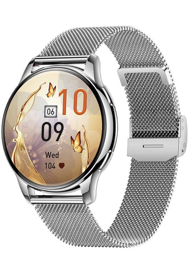 NoName - Smartwatch Smartwatch damski Hagen HB13.111.1411 srebrny bransoleta. Rodzaj zegarka: smartwatch. Kolor: srebrny