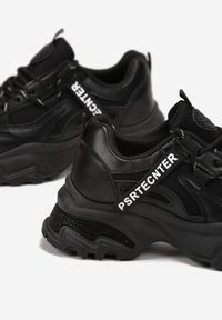 Renee - Czarne Sneakersy na Grubej Podeszwie Lisande. Kolor: czarny #5