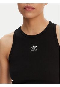 Adidas - adidas Top Essentials IW5736 Czarny Slim Fit. Kolor: czarny. Materiał: bawełna #3