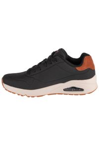skechers - Buty sportowe Sneakersy męskie, Uno - Suited On Air. Kolor: czarny. Sport: turystyka piesza