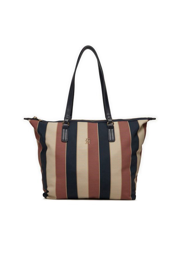 TOMMY HILFIGER - Tommy Hilfiger Torebka Poppy Tote AW0AW16446 Kolorowy. Wzór: kolorowy