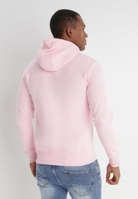 Born2be - Różowa Bluza Teodares. Kolor: różowy. Materiał: polar, dzianina. Wzór: gładki, jednolity
