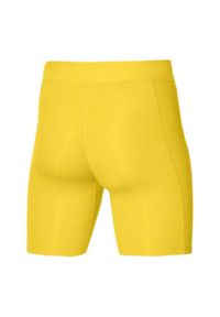 Nike - Męskie Spodenki Kompresyjne Pro Strike DriFIT. Kolor: żółty. Sport: turystyka piesza