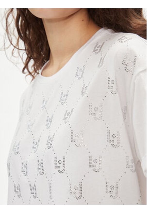 Liu Jo T-Shirt MA4326 J5904 Biały Relaxed Fit. Kolor: biały. Materiał: bawełna