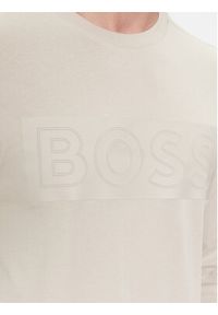 BOSS - Boss Longsleeve Togn 1 50506345 Beżowy Regular Fit. Kolor: beżowy. Materiał: bawełna. Długość rękawa: długi rękaw