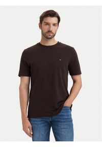 TOMMY HILFIGER - Tommy Hilfiger T-Shirt Ess Seasonal MW0MW39995 Brązowy ciemny Regular Fit. Kolor: brązowy. Materiał: bawełna #1