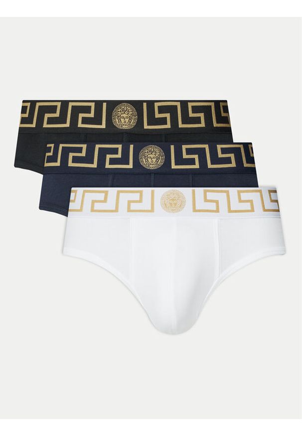 VERSACE - Versace Komplet slipów AU10327 1A10011 Kolorowy. Materiał: bawełna. Wzór: kolorowy