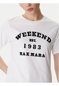 Weekend Max Mara T-Shirt Tenue 2615971051 Biały Regular Fit. Kolor: biały. Materiał: bawełna #4
