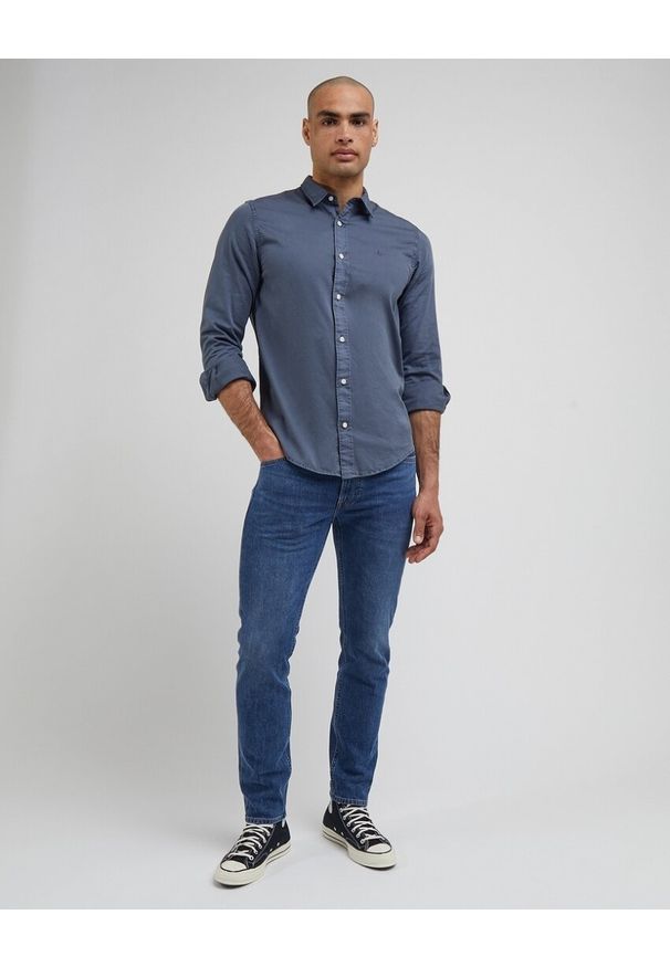 Lee - LEE PATCH SHIRT MĘSKA KOSZULA TAINT GREY LL37BMA66