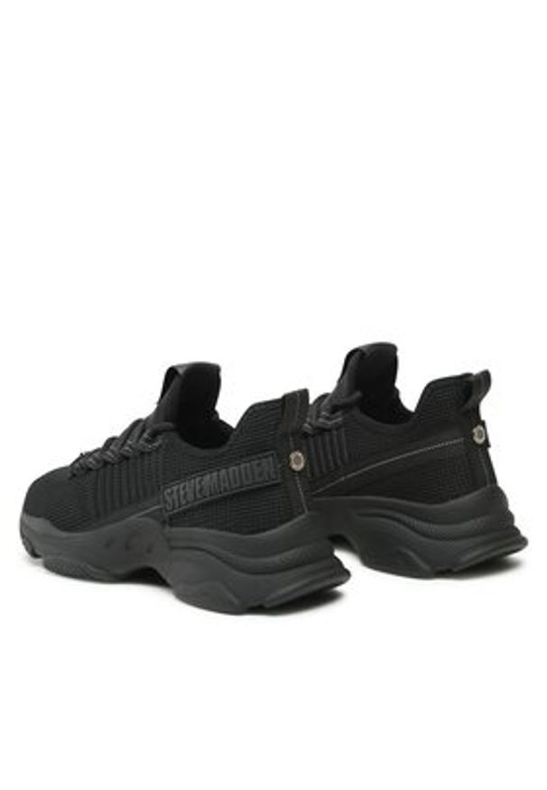 Steve Madden Sneakersy Mac-E SM19000019-04004-184 Czarny. Kolor: czarny. Materiał: materiał