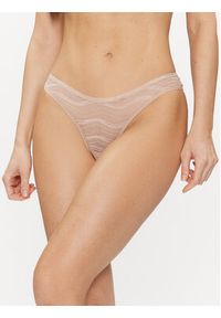 Calvin Klein Underwear Komplet 3 par stringów 000QD5216E Kolorowy. Materiał: syntetyk. Wzór: kolorowy